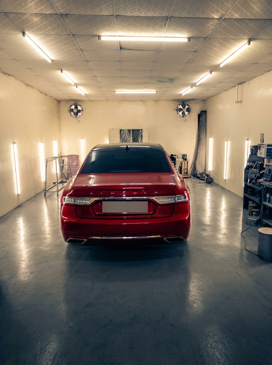 Premium automotive workshop interior at Al Masa Garage